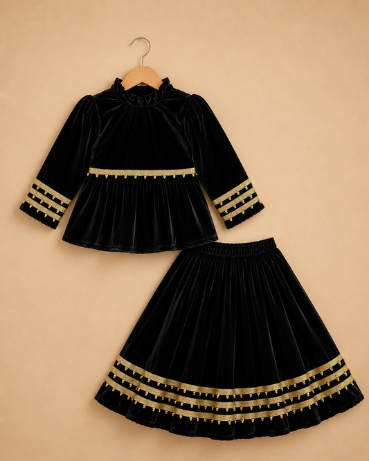 VELVET CHARM LEHNGA SET