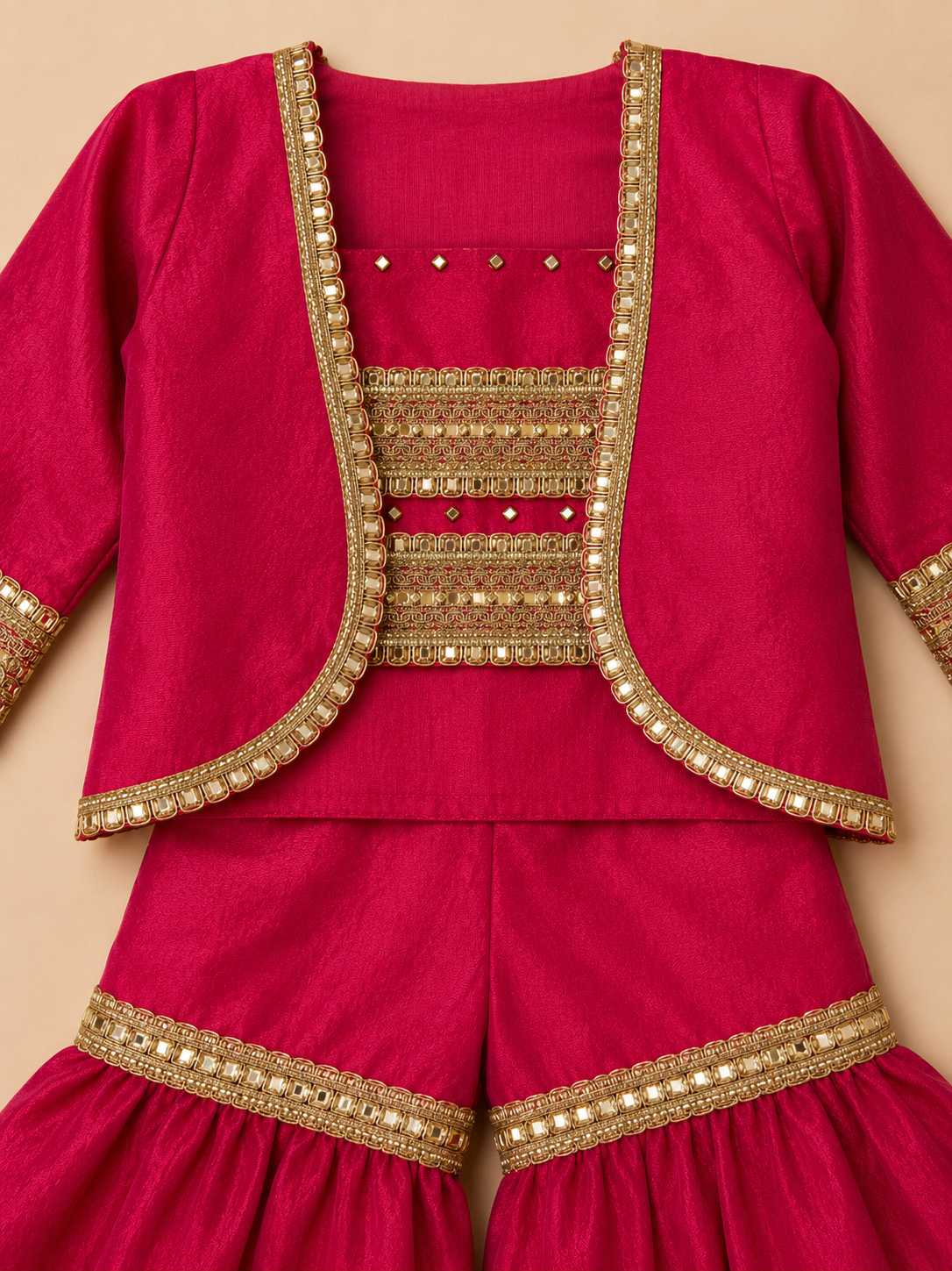 Fuchsia Gulabi Sharara Set