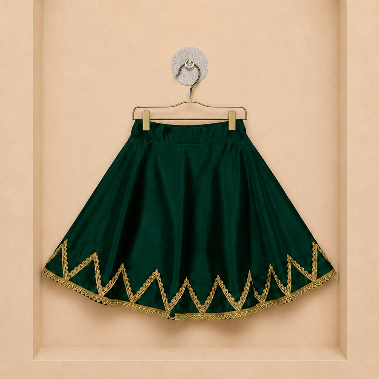 Elegant Green Anarkali Suit Set with Dupatta