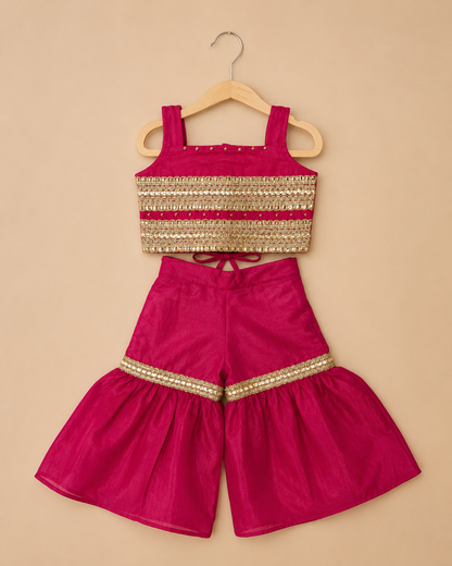 Fuchsia Gulabi Sharara Set