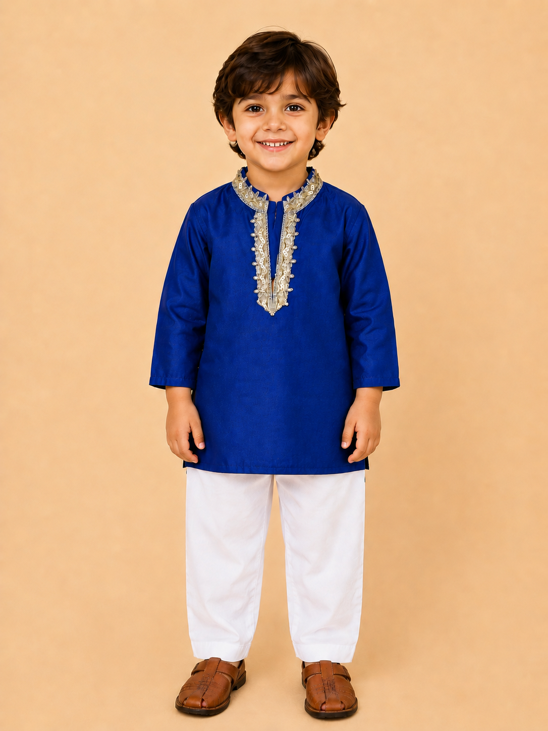 Noor Royal Blue Kurta Set
