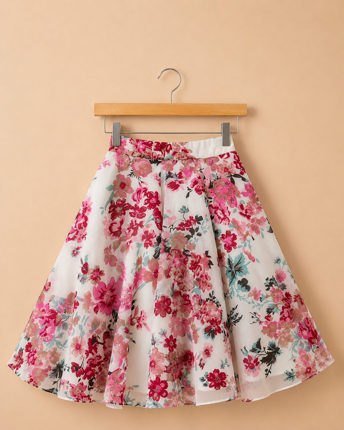 FLORAL GRACE TOP AND SKIRT SET
