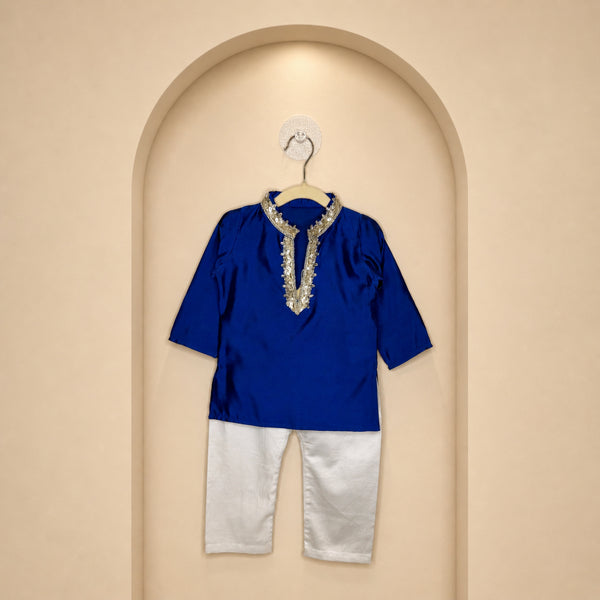 Royal Blue Kids Kurta Set