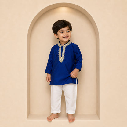 Royal Blue Kids Kurta Set