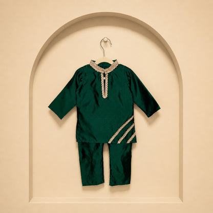 EMERALD ELEGANCE KURTA SET