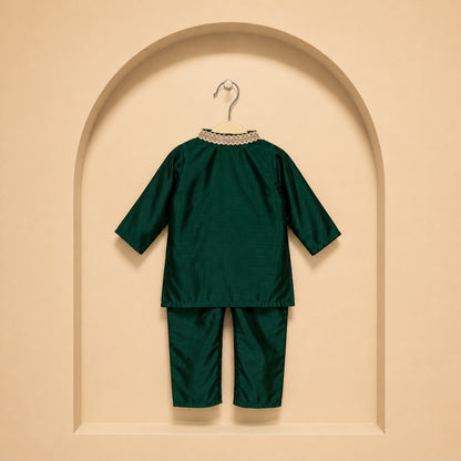 EMERALD ELEGANCE KURTA SET